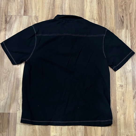 Pronto Uomo Black Polo with Contrast Stitching - Picture 3 of 4